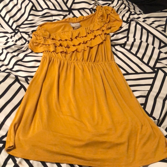 Yellow One Shoulder Dress! - Picture 2 of 3